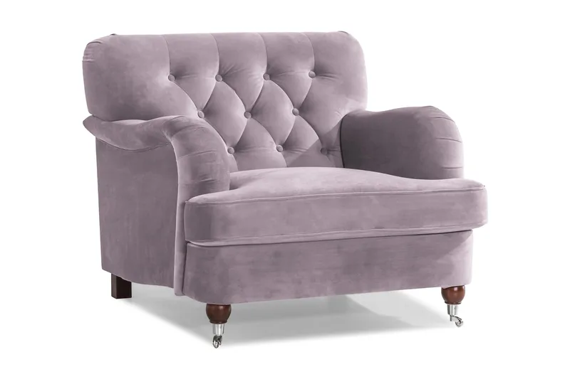 Howard Riviera Fløyelslenestol, Lilla