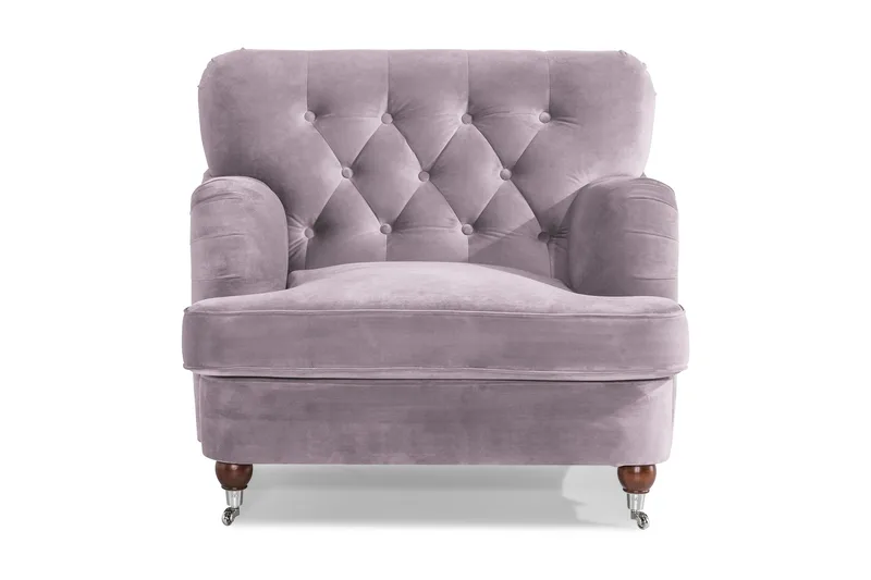 Howard Riviera Fløyelslenestol - Lilla - Møbler - Stoler - Lenestoler - Howard lenestol