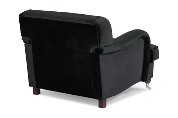 Howard Riviera Fløyelslenestol - Svart - Møbler - Stoler - Lenestoler - Howard lenestol