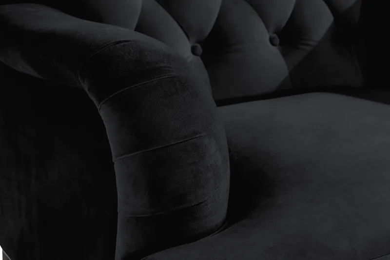 Howard Riviera Fløyelslenestol - Svart - Møbler - Stoler - Lenestoler - Howard lenestol