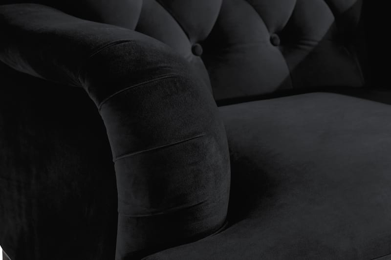 Howard Riviera Fløyelslenestol - Svart - Møbler - Stoler - Lenestoler - Howard lenestol