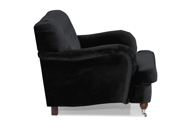 Howard Riviera Fløyelslenestol - Svart - Møbler - Stoler - Lenestoler - Howard lenestol