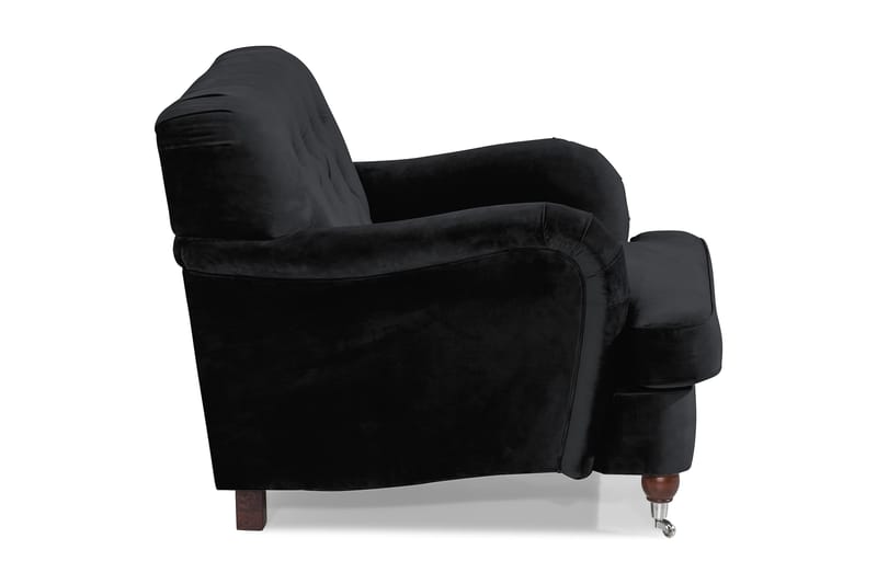 Howard Riviera Fløyelslenestol - Svart - Møbler - Stoler - Lenestoler - Howard lenestol