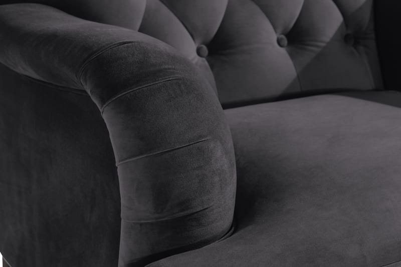 Howard Riviera Lenestol Fløyel - Mørkegrå - Møbler - Stoler - Lenestoler - Howard lenestol