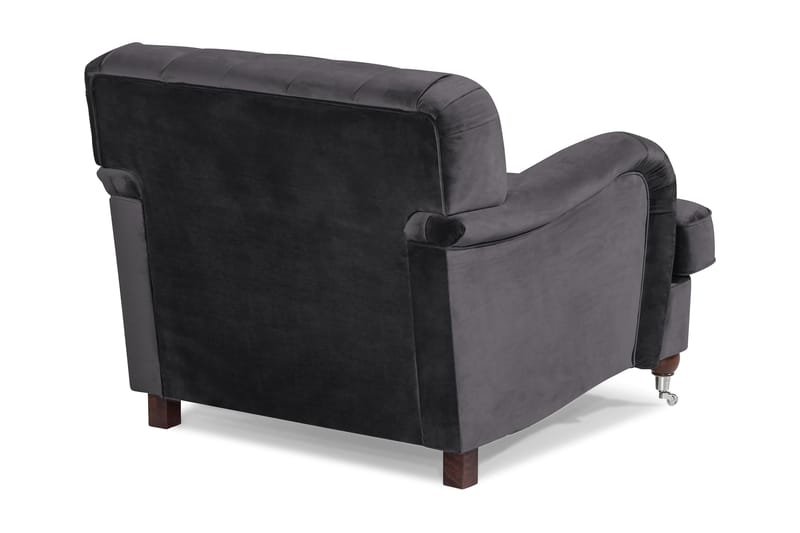 Howard Riviera Lenestol Fløyel - Mørkegrå - Møbler - Stoler - Lenestoler - Howard lenestol