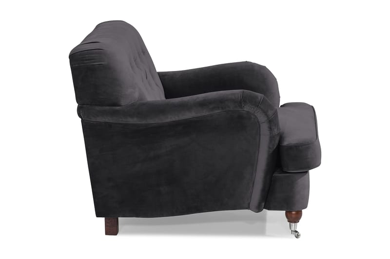 Howard Riviera Lenestol Fløyel - Mørkegrå - Møbler - Stoler - Lenestoler - Howard lenestol