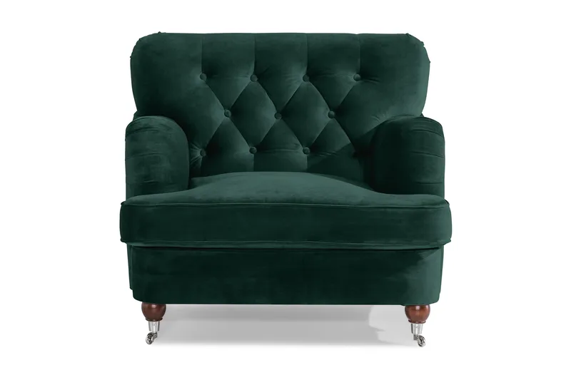 Howard Riviera Lenestol Fløyel - Mørkegrønn - Møbler - Stoler - Lenestoler - Howard lenestol