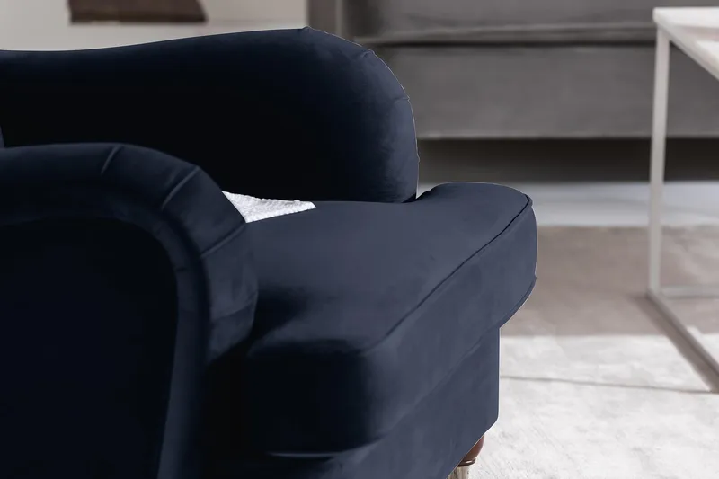 Howard Riviera Lenestol Fløyel - Midnattsblå - Møbler - Stoler - Lenestoler - Howard lenestol