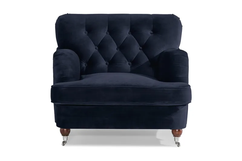 Howard Riviera Lenestol Fløyel - Midnattsblå - Møbler - Stoler - Lenestoler - Howard lenestol