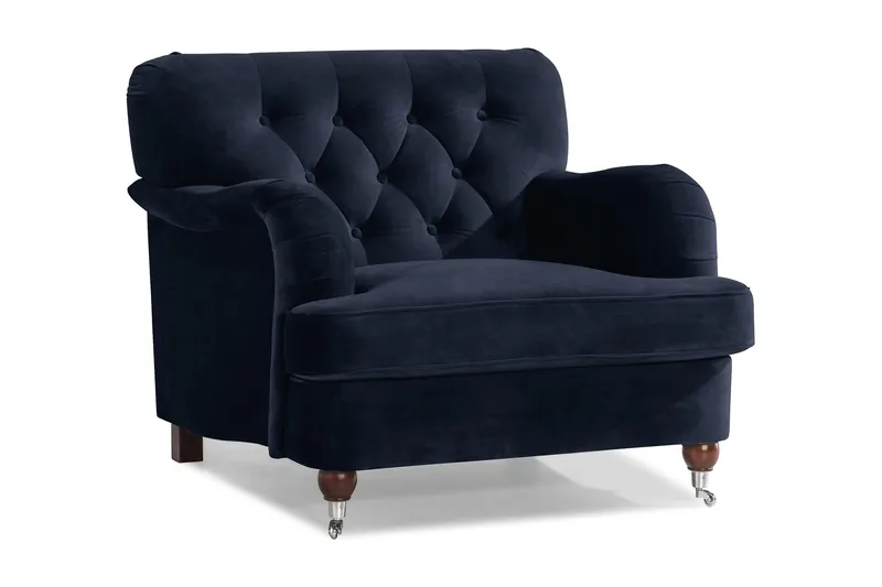 Howard Riviera Lenestol Fløyel, Midnattsblå