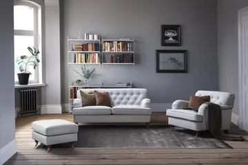 Howard Riviera Lenestol - Lingrå - Møbler - Stoler - Lenestoler - Howard lenestol