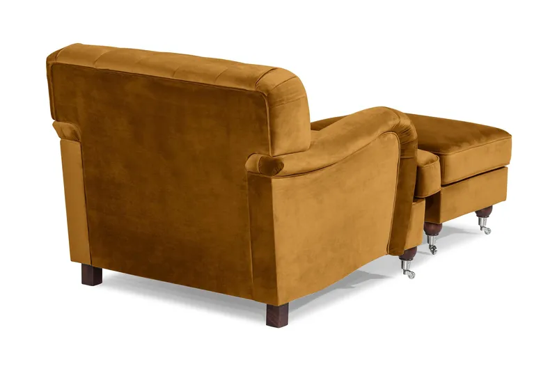 Howard Riviera Lenestol med Fotskammel - Amber - Møbler - Stoler - Lenestoler - Howard lenestol