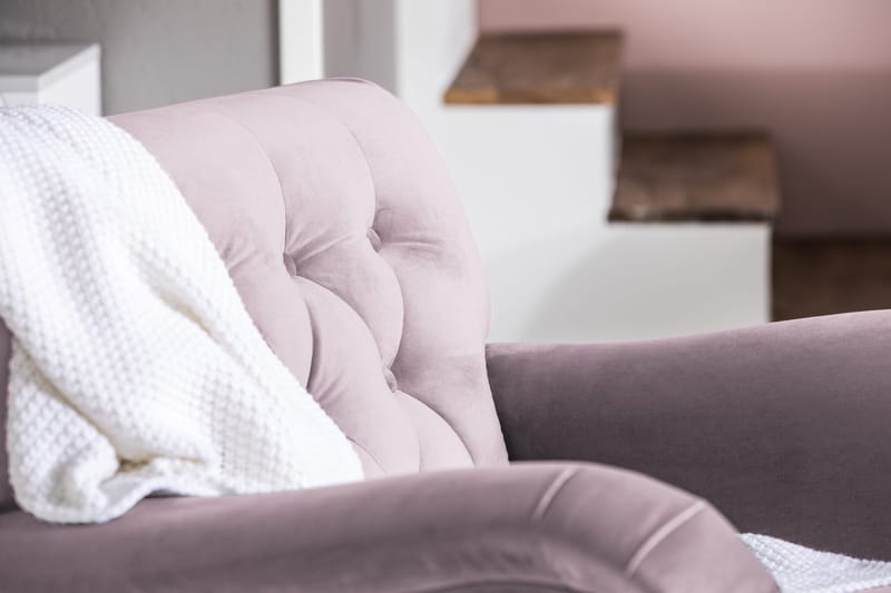 Howard Riviera Lenestol med Fotskammel - Lilla - Møbler - Stoler - Lenestoler - Howard lenestol