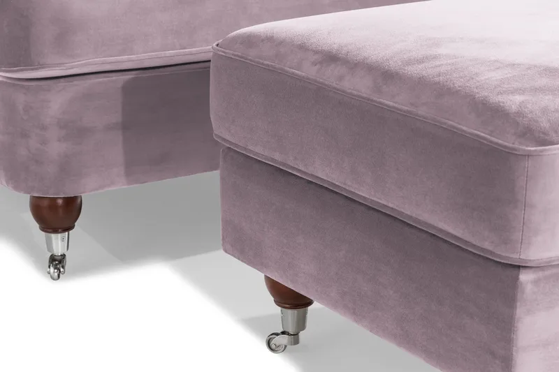 Howard Riviera Lenestol med Fotskammel - Lilla - Møbler - Stoler - Lenestoler - Howard lenestol