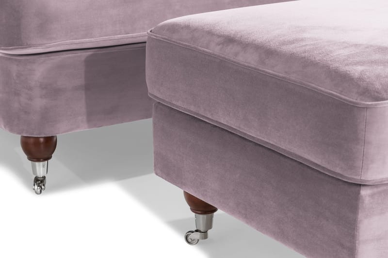 Howard Riviera Lenestol med Fotskammel - Lilla - Møbler - Stoler - Lenestoler - Howard lenestol