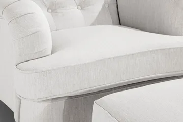 Howard Riviera Lenestol med Fotskammel - Linbeige - Møbler - Stoler - Lenestoler - Howard lenestol