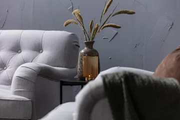 Howard Riviera Lenestol med Fotskammel - Lingrå - Møbler - Stoler - Lenestoler - Howard lenestol