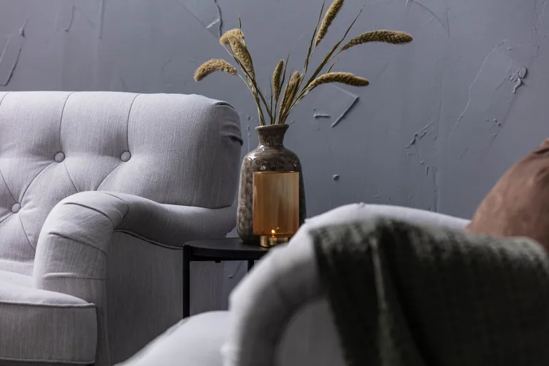 Howard Riviera Lenestol med Fotskammel - Lingrå - Møbler - Stoler - Lenestoler - Howard lenestol