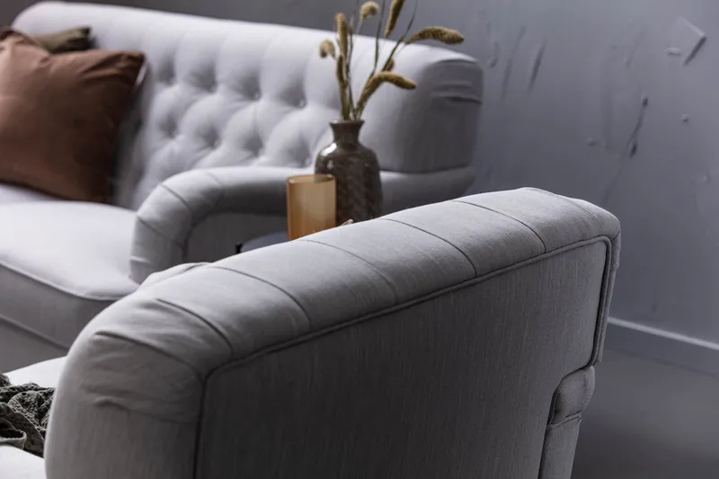 Howard Riviera Lenestol med Fotskammel - Lingrå - Møbler - Stoler - Lenestoler - Howard lenestol