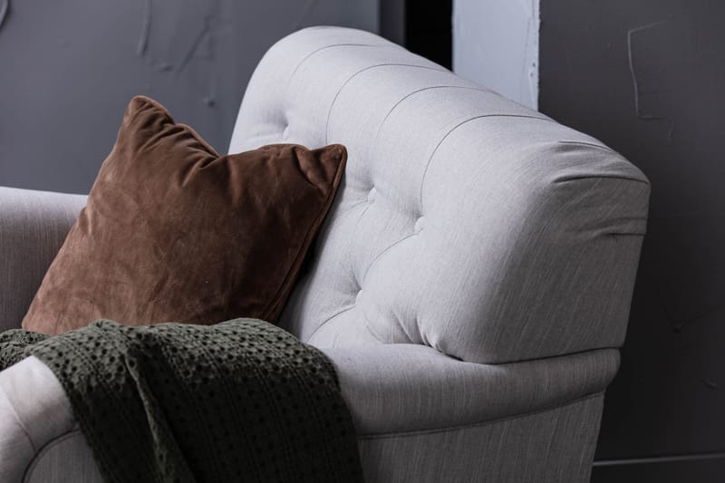 Howard Riviera Lenestol med Fotskammel - Lingrå - Møbler - Stoler - Lenestoler - Howard lenestol