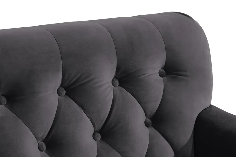 Howard Riviera Lenestol med Fotskammel - Mørkegrå - Møbler - Stoler - Lenestoler - Howard lenestol