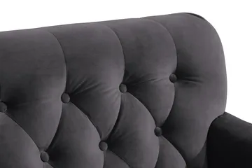 Howard Riviera Lenestol med Fotskammel - Mørkegrå - Møbler - Stoler - Lenestoler - Howard lenestol