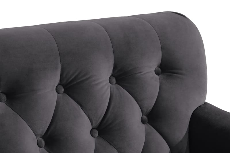 Howard Riviera Lenestol med Fotskammel - Mørkegrå - Møbler - Stoler - Lenestoler - Howard lenestol