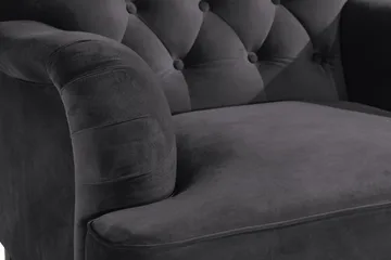 Howard Riviera Lenestol med Fotskammel - Mørkegrå - Møbler - Stoler - Lenestoler - Howard lenestol