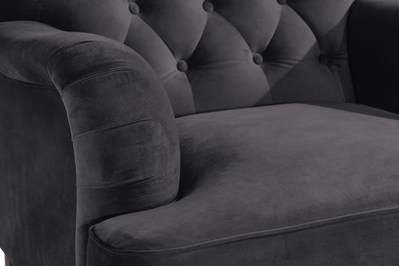 Howard Riviera Lenestol med Fotskammel - Mørkegrå - Møbler - Stoler - Lenestoler - Howard lenestol