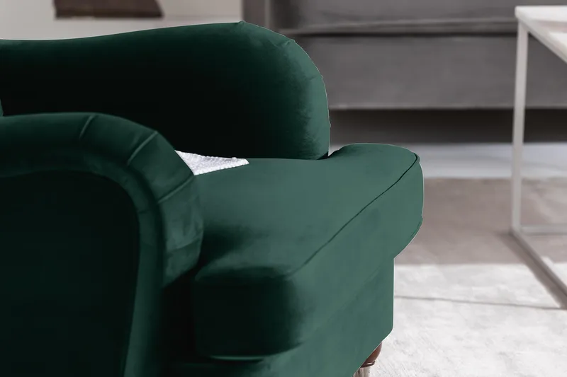 Howard Riviera Lenestol med Fotskammel - Mørkegrønn - Møbler - Stoler - Lenestoler - Howard lenestol