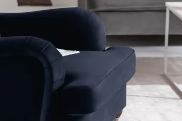 Howard Riviera Lenestol med Fotskammel - Midnattsblå - Møbler - Stoler - Lenestoler - Howard lenestol