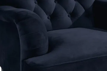 Howard Riviera Lenestol med Fotskammel - Midnattsblå - Møbler - Stoler - Lenestoler - Howard lenestol