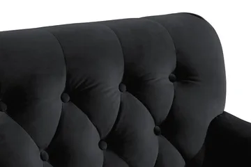 Howard Riviera Lenestol med Fotskammel - Svart - Møbler - Stoler - Lenestoler - Howard lenestol