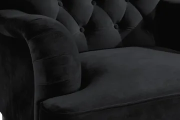 Howard Riviera Lenestol med Fotskammel - Svart - Møbler - Stoler - Lenestoler - Howard lenestol