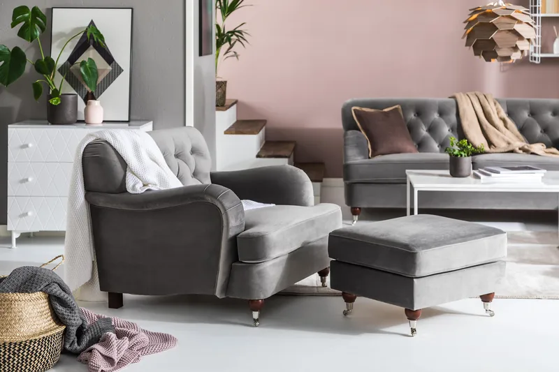 Howard Riviera Lenestol - Sølvgrå - Møbler - Stoler - Lenestoler - Howard lenestol