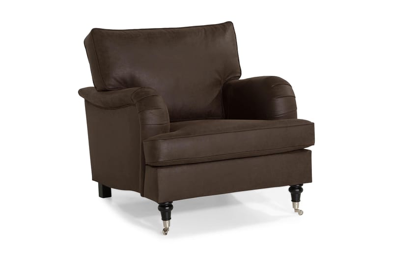 Lenestol Oxford Classic Kunstlær - Vintage Brun - Møbler - Stoler - Lenestoler - Howard lenestol