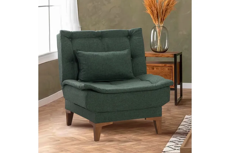 Hunterville Lenestol - Grønn - Møbler - Stoler - Lenestoler - Lenestol uten armlene