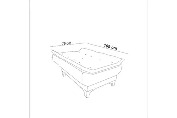 Hunterville Lenestol - Mørkeblå - Møbler - Stoler - Lenestoler - Lenestol uten armlene