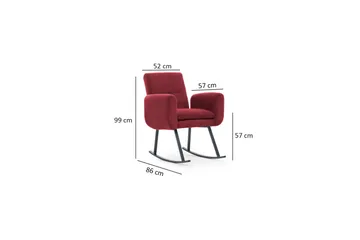 Huskelenestol Hedhehope - Maroon - Møbler - Stoler - Lenestoler