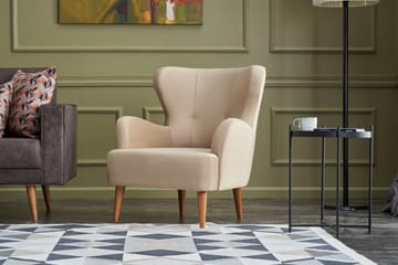 Idaburn Lenestol - Krem - Møbler - Stoler - Lenestoler