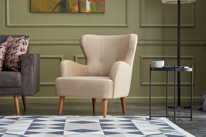 Idaburn Lenestol - Krem - Møbler - Stoler - Lenestoler