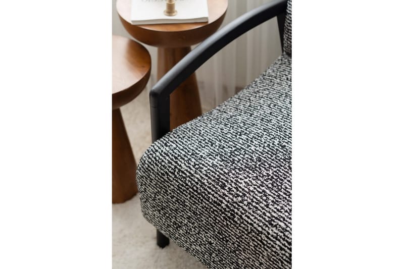 Illen Öronlappsfåtölj - Sort/Hvit - Møbler - Stoler - Lenestoler - Ørelappstol