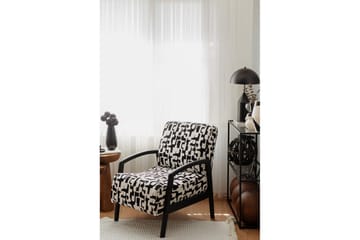 Illen Öronlappsfåtölj - Sort/Hvit - Møbler - Stoler - Lenestoler - Ørelappstol