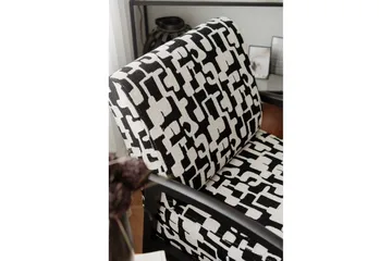 Illen Öronlappsfåtölj - Sort/Hvit - Møbler - Stoler - Lenestoler - Ørelappstol