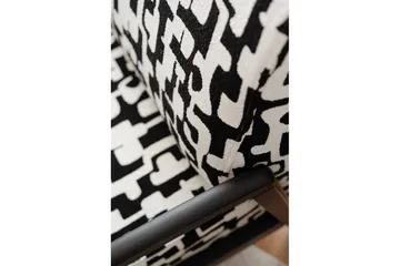 Illen Öronlappsfåtölj - Sort/Hvit - Møbler - Stoler - Lenestoler - Ørelappstol