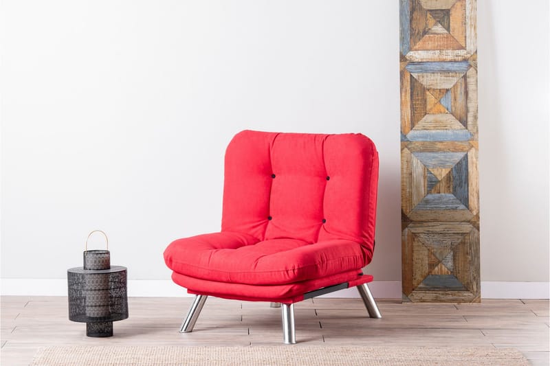 Janiece Lenestol - Rød - Møbler - Stoler - Lenestoler - Lenestol uten armlene