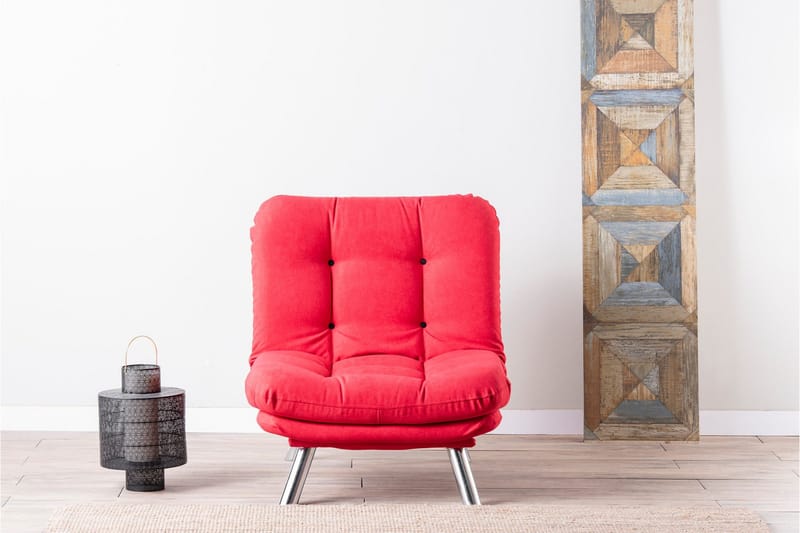 Janiece Lenestol - Rød - Møbler - Stoler - Lenestoler - Sengestol