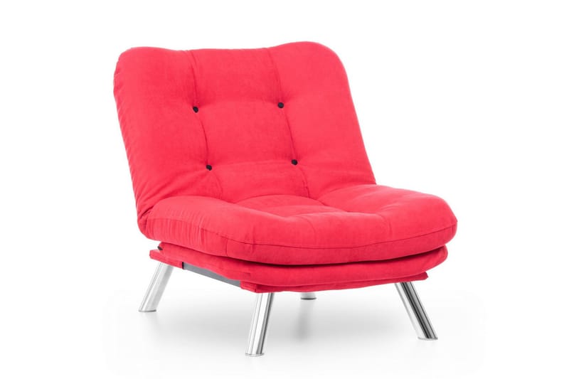 Janiece Lenestol - Rød - Møbler - Stoler - Lenestoler - Sengestol