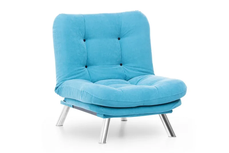 Janiece Lenestol - Turkis - Møbler - Stoler - Lenestoler - Lenestol uten armlene