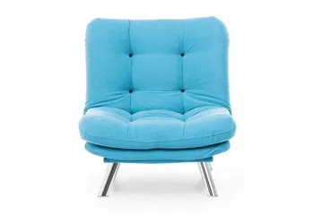 Janiece Lenestol - Turkis - Møbler - Stoler - Lenestoler - Lenestol uten armlene
